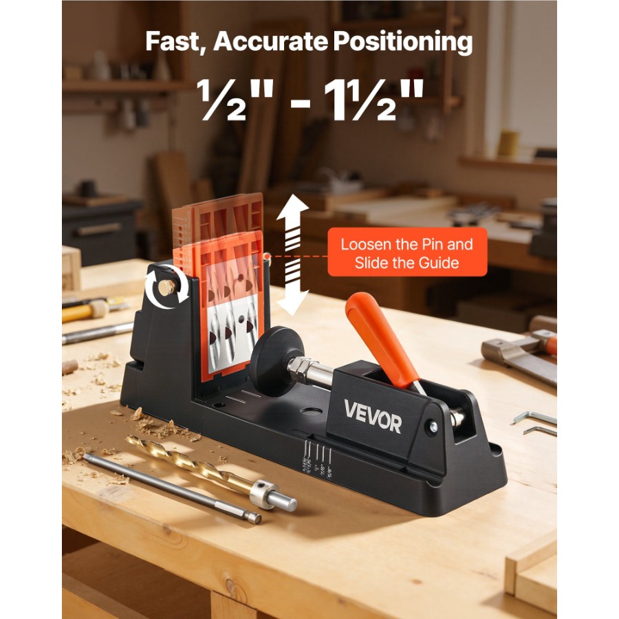 Pocket Hole Jig Kit 1/2 to 1-1 - Woodworking Kit บทวิจารณ์และราคา