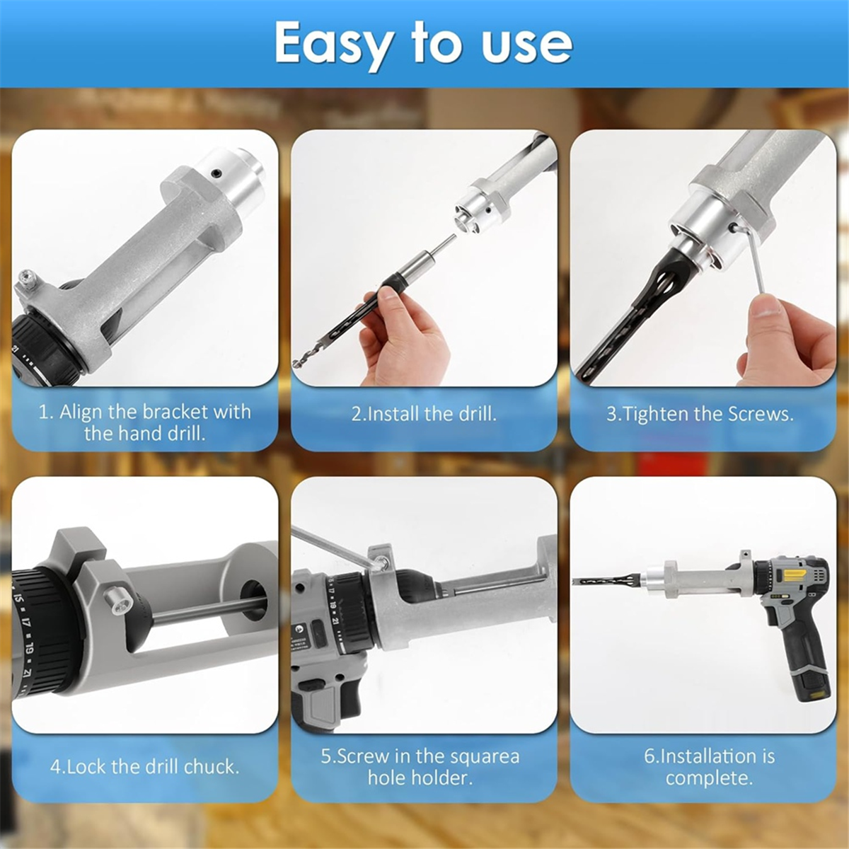 ABNJ Square Hole Drill Bit Ada - Woodworking Drill บทวิจารณ์และราคา
