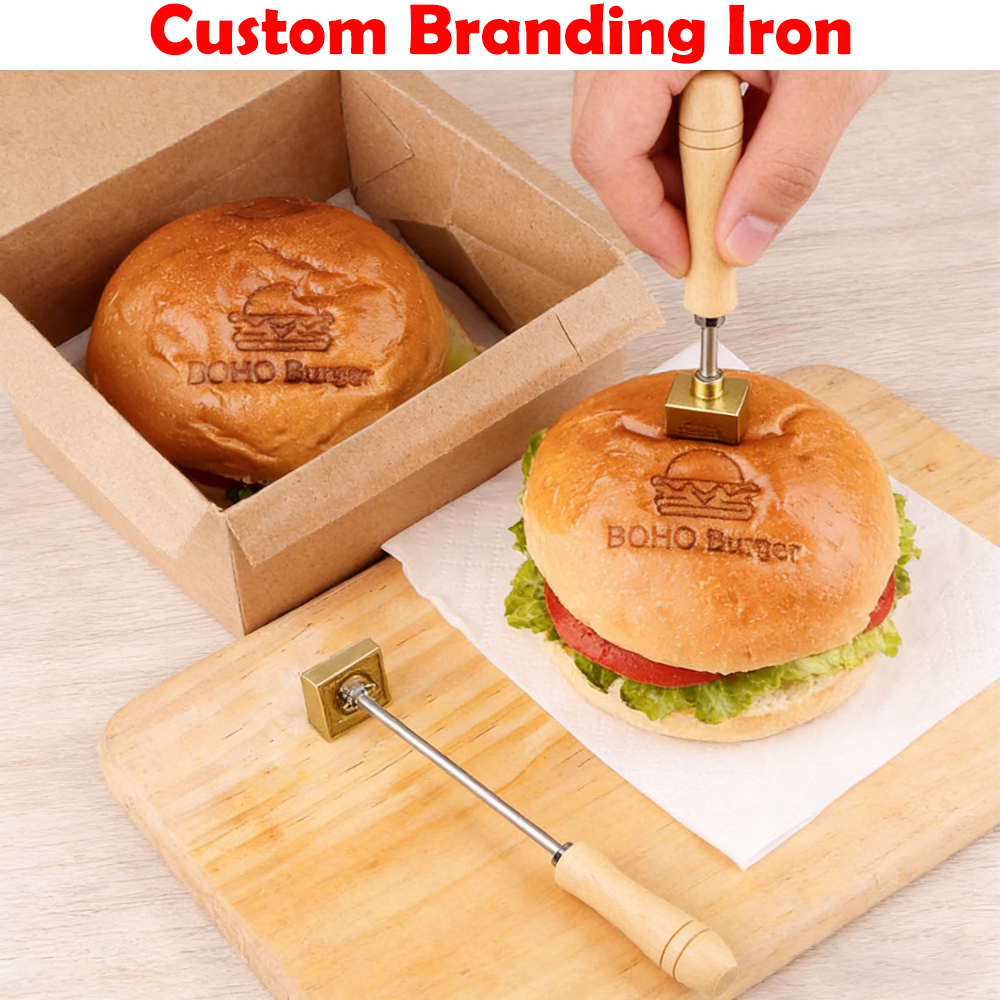 M8 Custom Branding Iron Stamp  - Woodworking Logo Design บทวิจารณ์และราคา