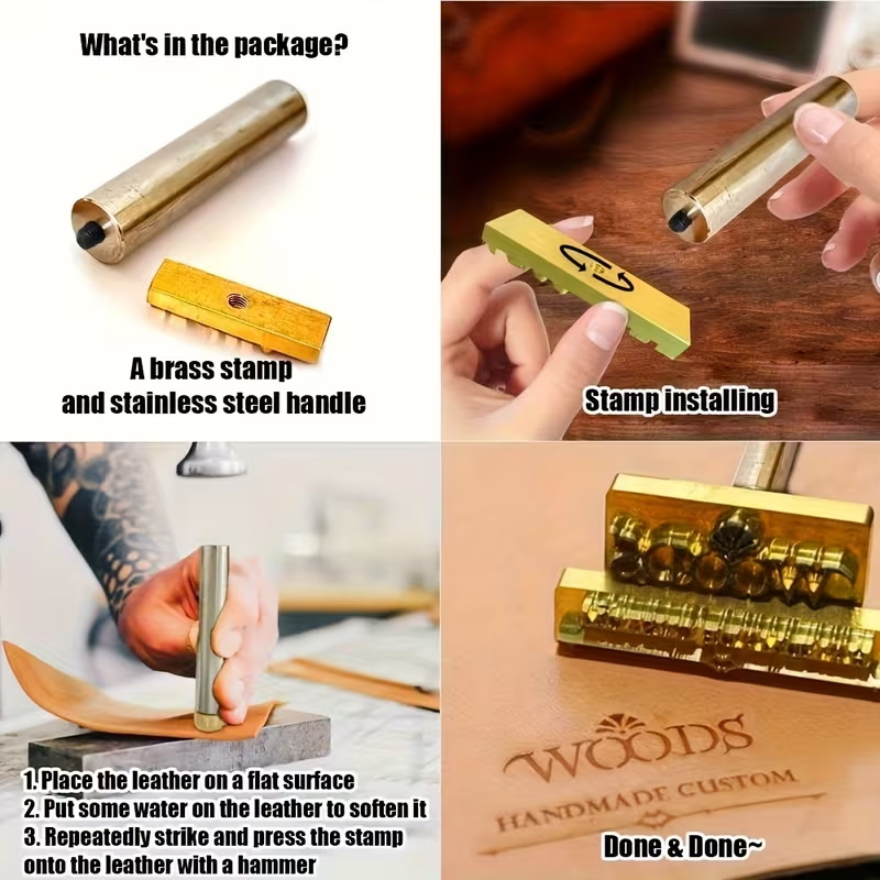 M8 Custom Branding Iron Stamp  - Woodworking Logo Design บทวิจารณ์และราคา