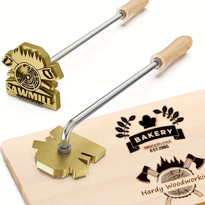 M8 Custom Branding Iron Stamp  - Woodworking Logo Design บทวิจารณ์และราคา