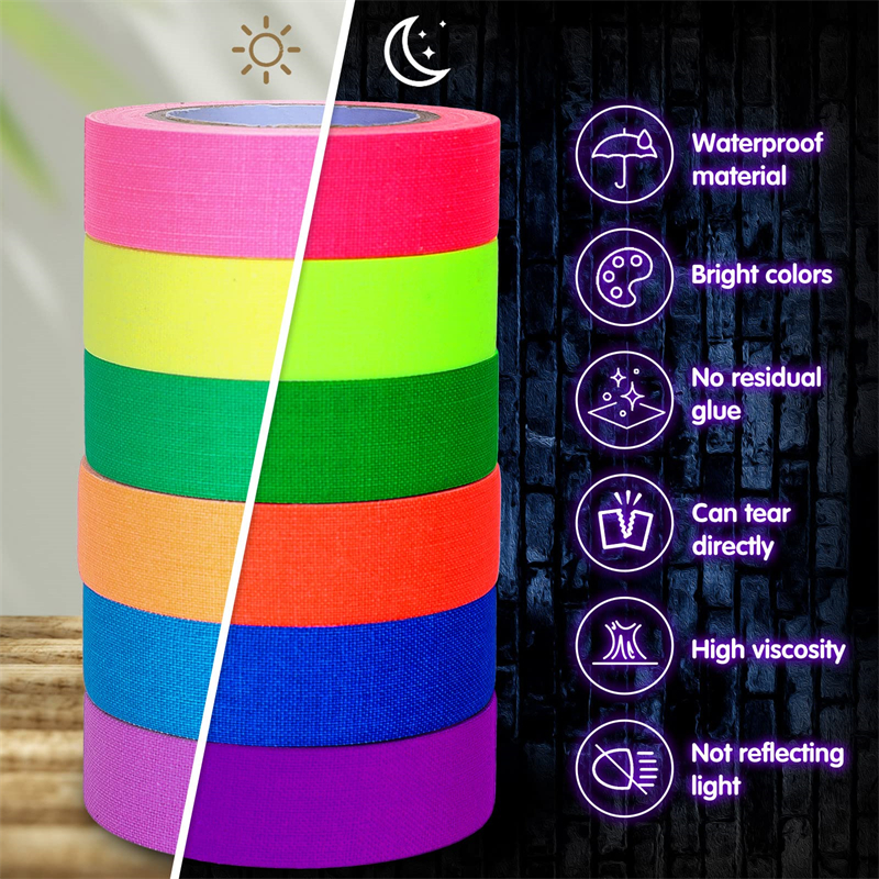 5Meter 6 Colors Neon Gaffer Cl - Woodworking Uv Light บทวิจารณ์และราคา