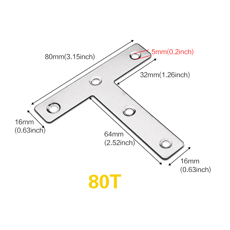 3-20pcs, T Shaped Mending Plat - Woodworking X Brace บทวิจารณ์และราคา