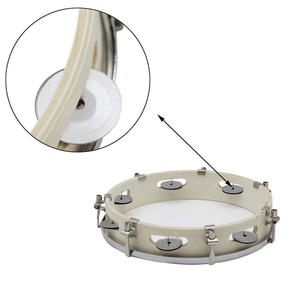 10 Inches Tambourine Adjustabl - Woodworking Kids Toys บทวิจารณ์และราคา